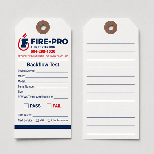 Custom Backflow Tags