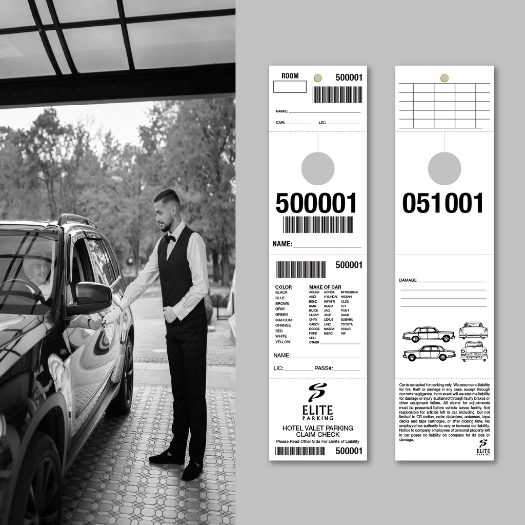 Custom Valet Tickets / Hangers