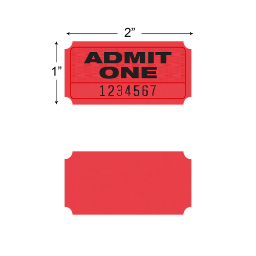 Admit One Roll Tickets (1,000/roll)