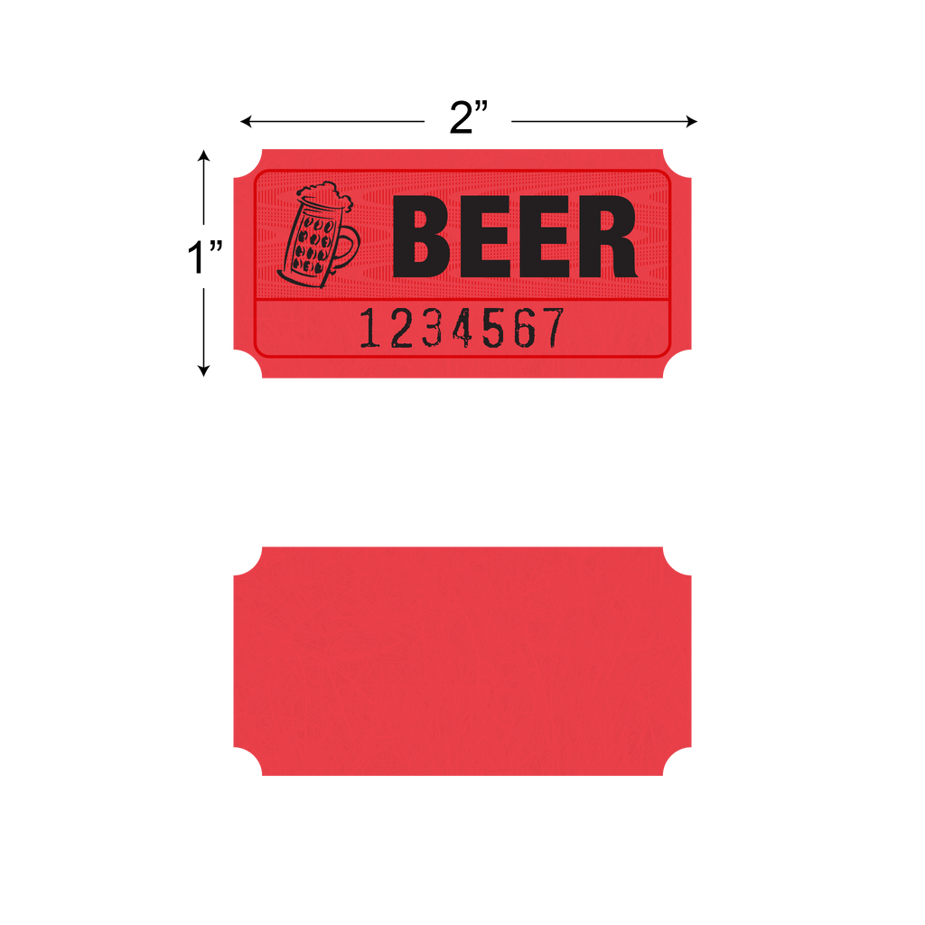 Roll Tickets - Beer (1,000/roll)