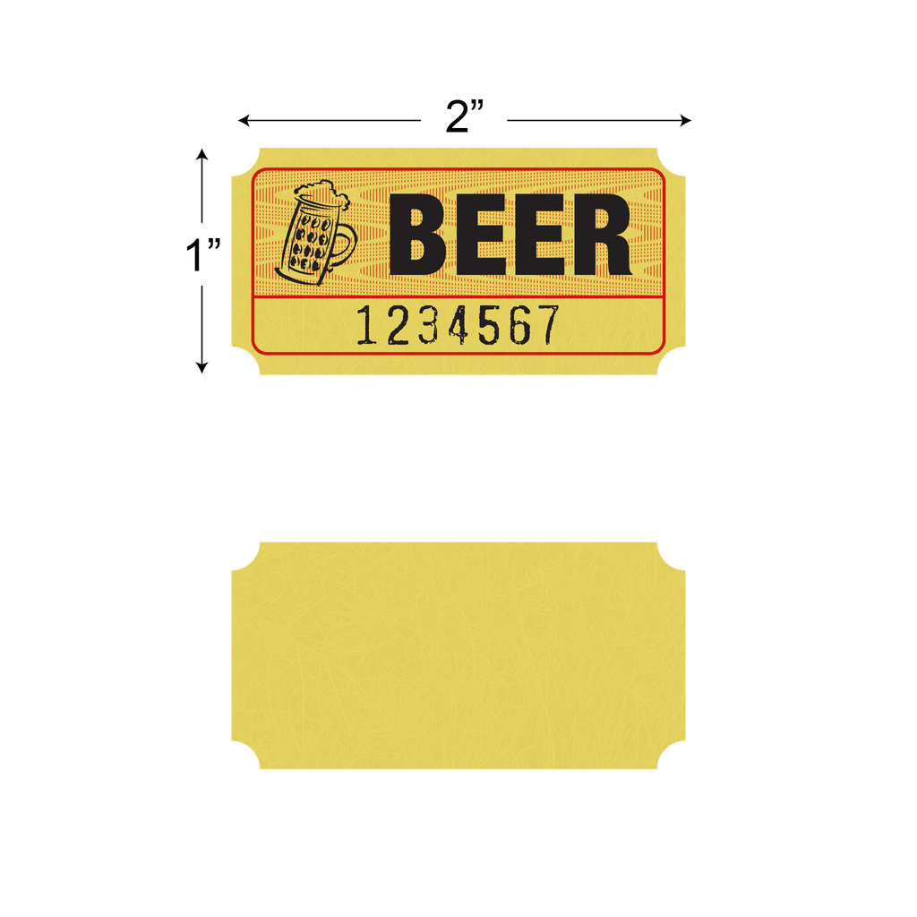 Roll Tickets - Beer (1,000/roll)