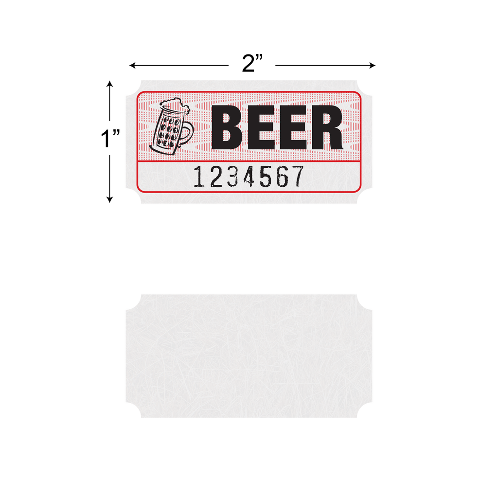 Roll Tickets - Beer (1,000/roll)
