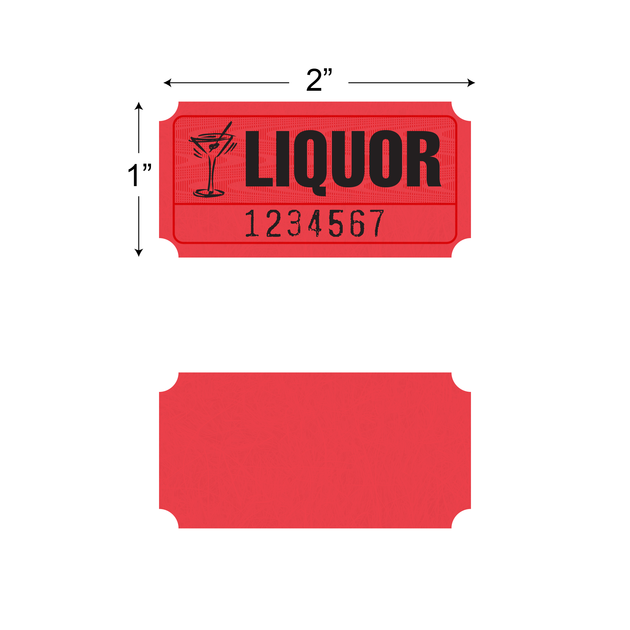 Roll Tickets - Liquor (1,000/roll)