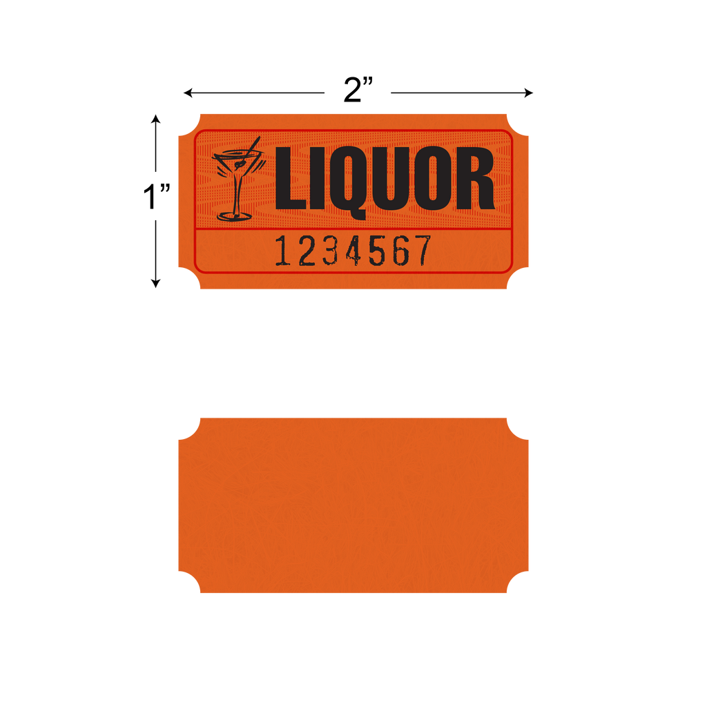 Roll Tickets - Liquor (1,000/roll)