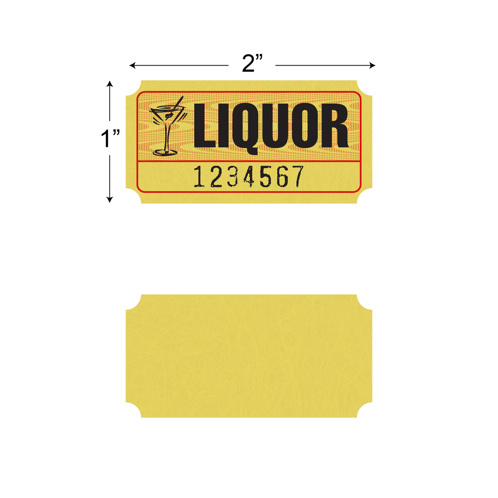 Roll Tickets - Liquor (1,000/roll)