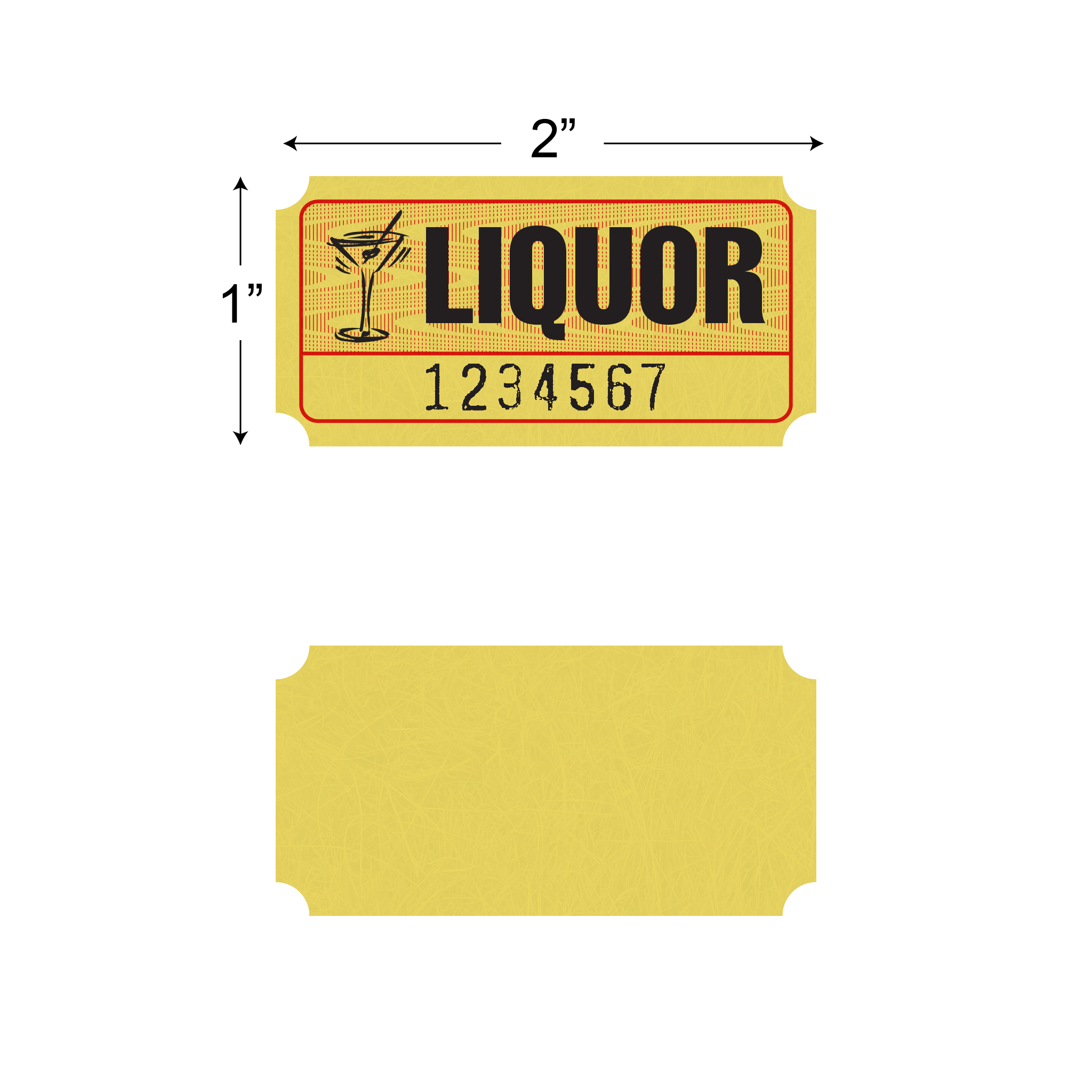 Roll Tickets - Liquor (1,000/roll)