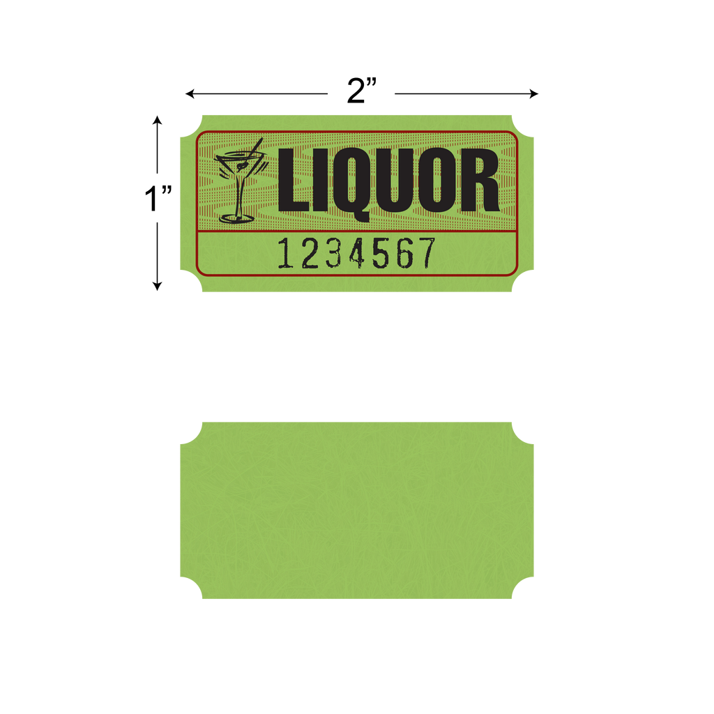Roll Tickets - Liquor (1,000/roll)