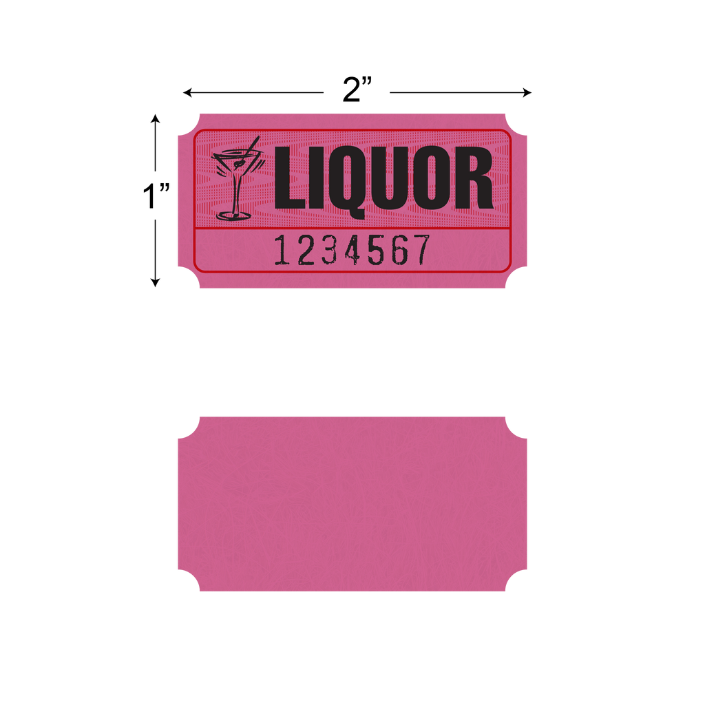 Roll Tickets - Liquor (1,000/roll)