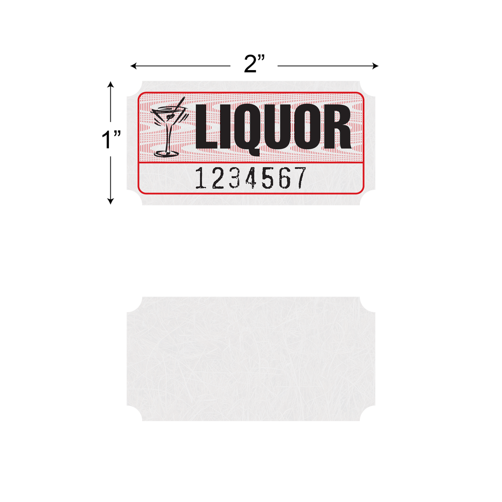 Roll Tickets - Liquor (1,000/roll)