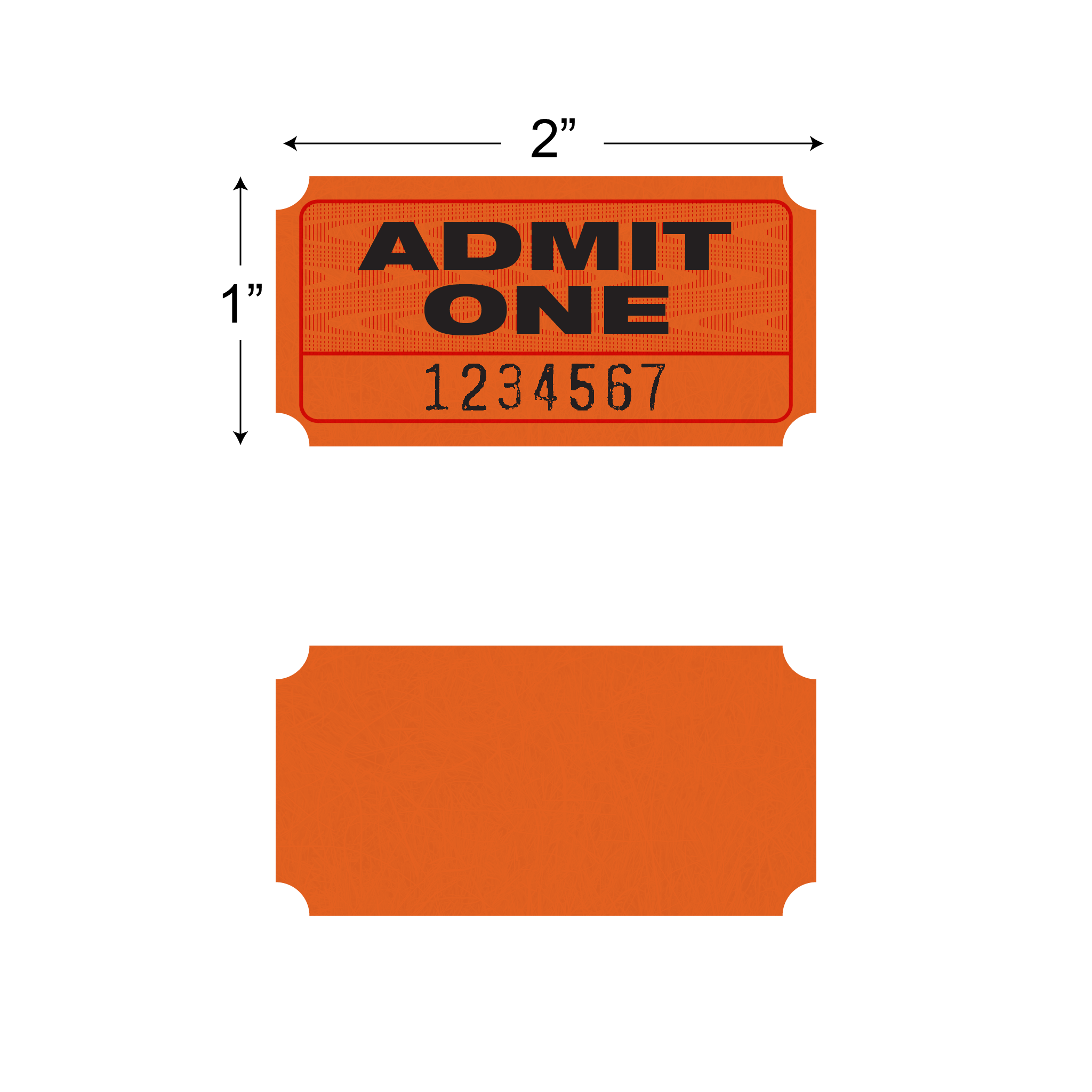Admit One Roll Tickets (1,000/roll)