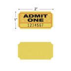Admit One Roll Tickets (1,000/roll)