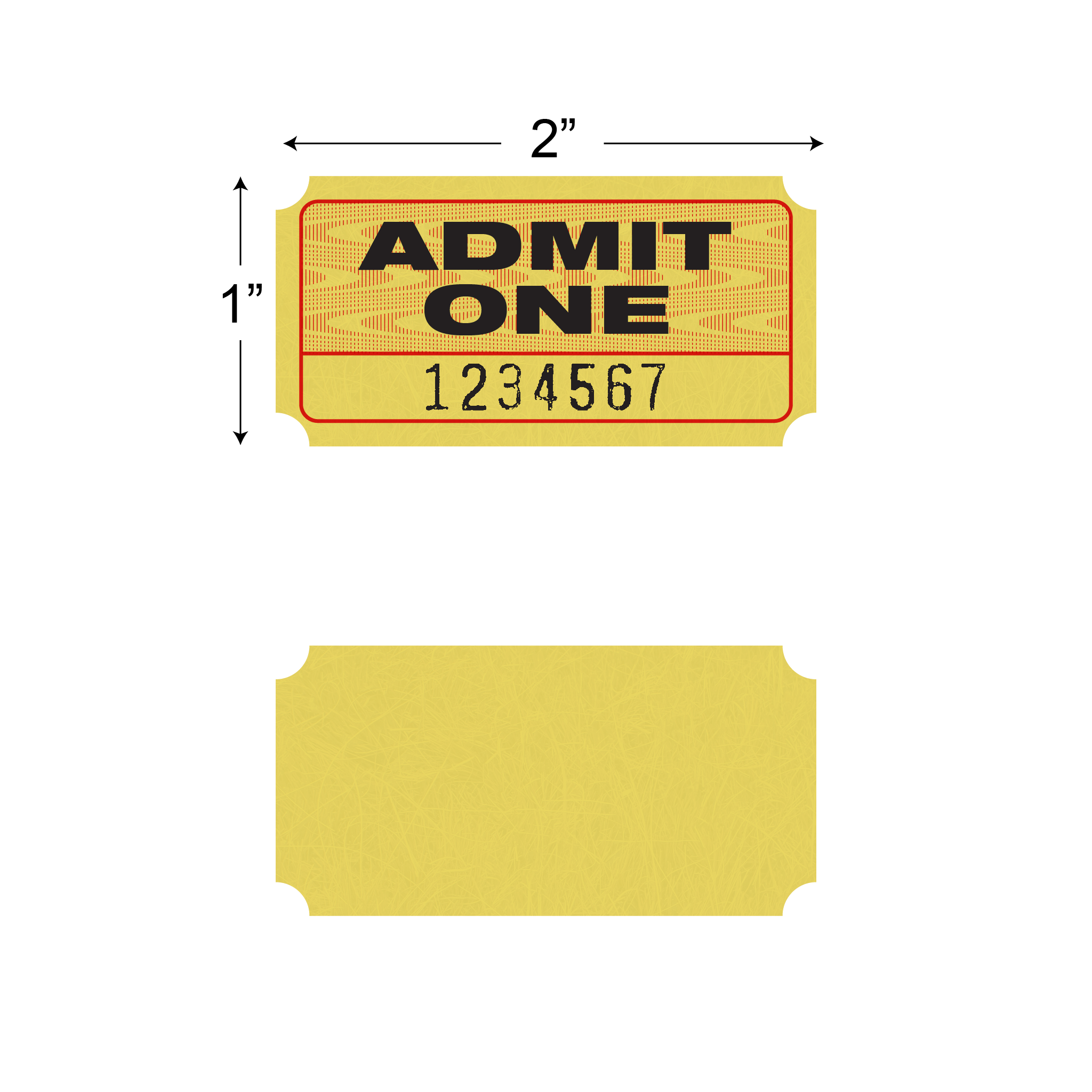 Admit One Roll Tickets (1,000/roll)