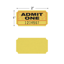 Admit One Roll Tickets (1,000/roll)