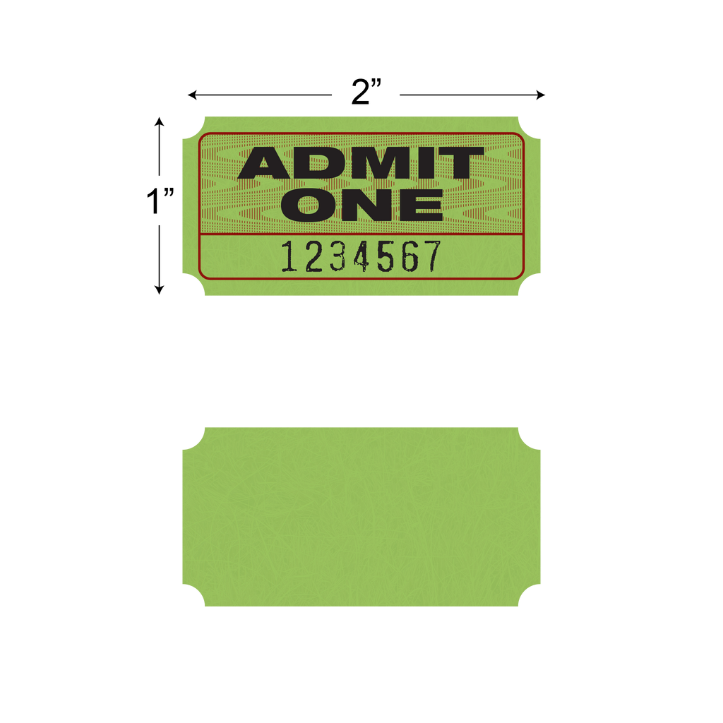 Admit One Roll Tickets (1,000/roll)