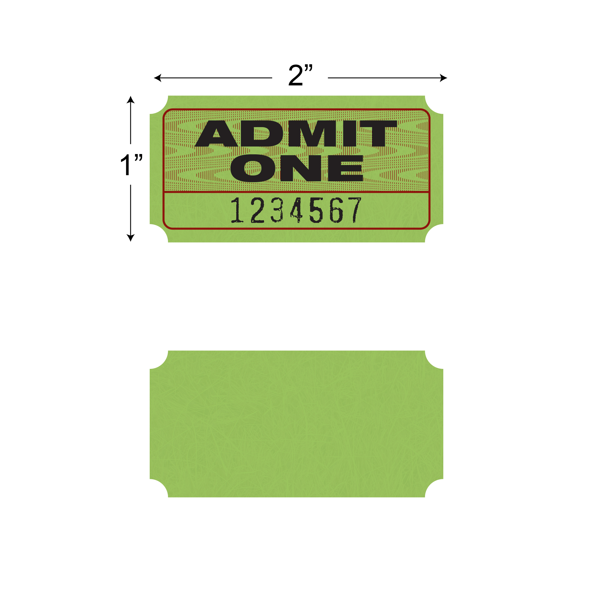 Admit One Roll Tickets (1,000/roll)