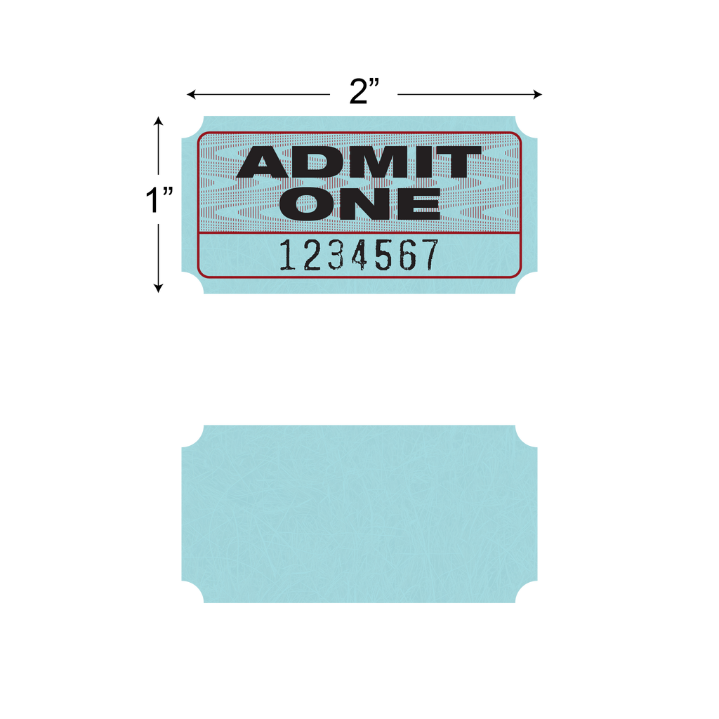 Admit One Roll Tickets (1,000/roll)