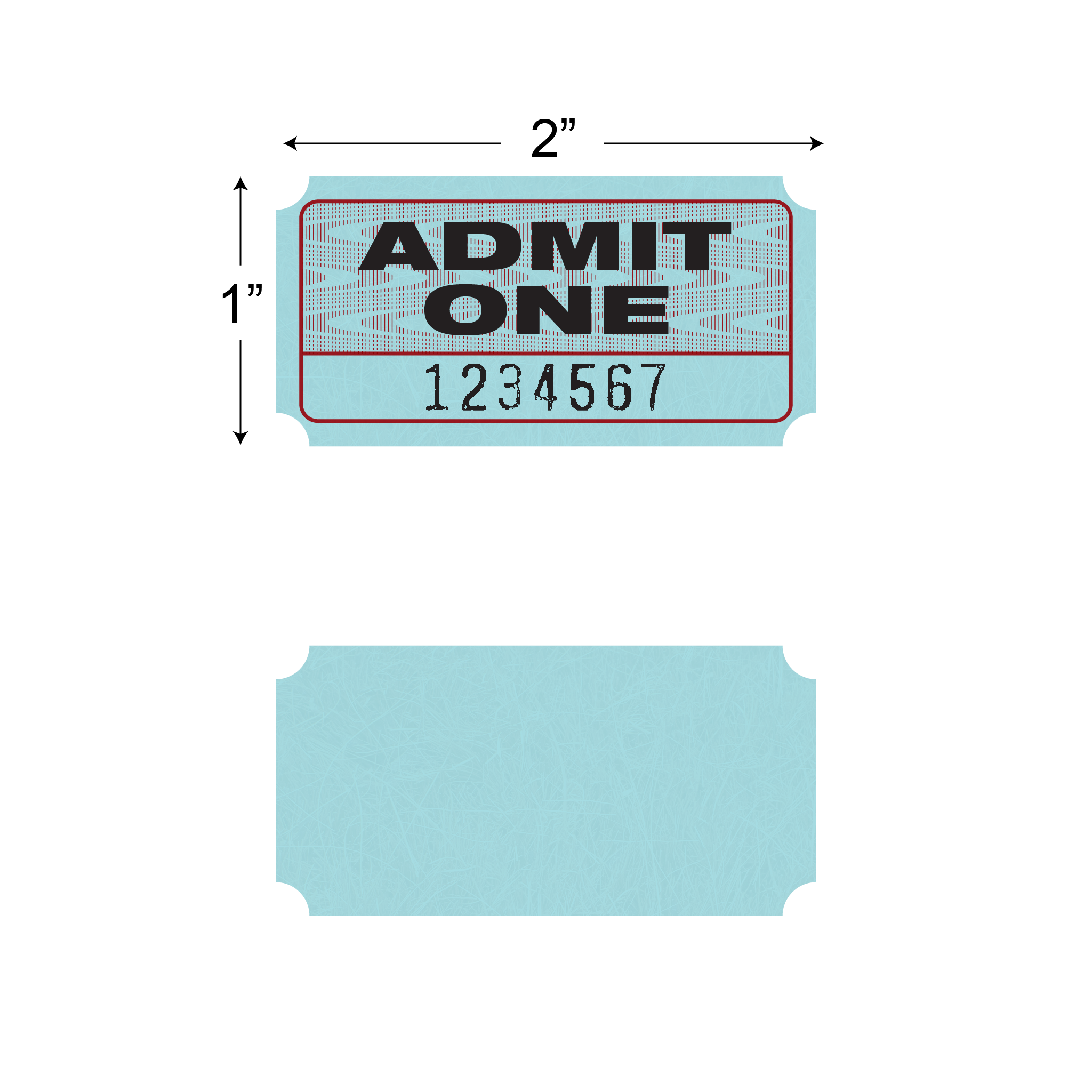 Admit One Roll Tickets (1,000/roll)