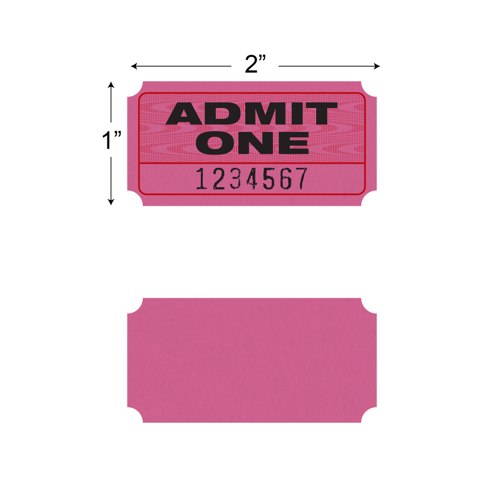 Admit One Roll Tickets (1,000/roll)