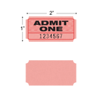 Admit One Roll Tickets (1,000/roll)