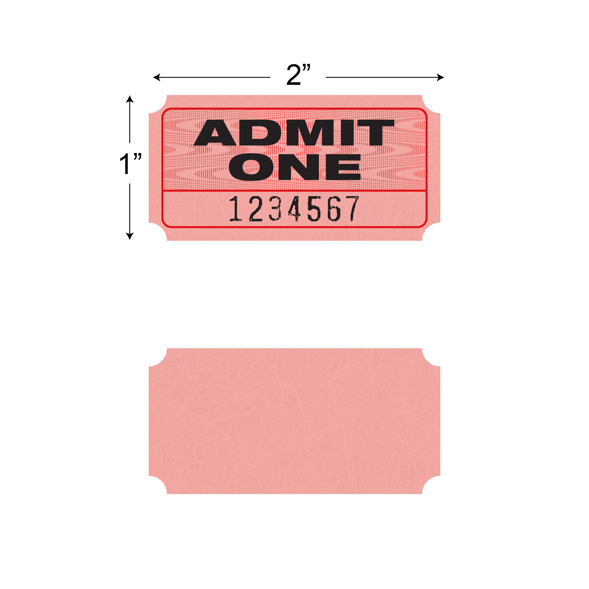 Admit One Roll Tickets (1,000/roll)