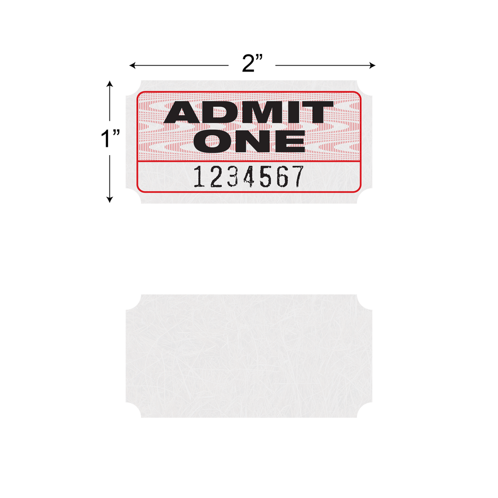 Admit One Roll Tickets (1,000/roll)