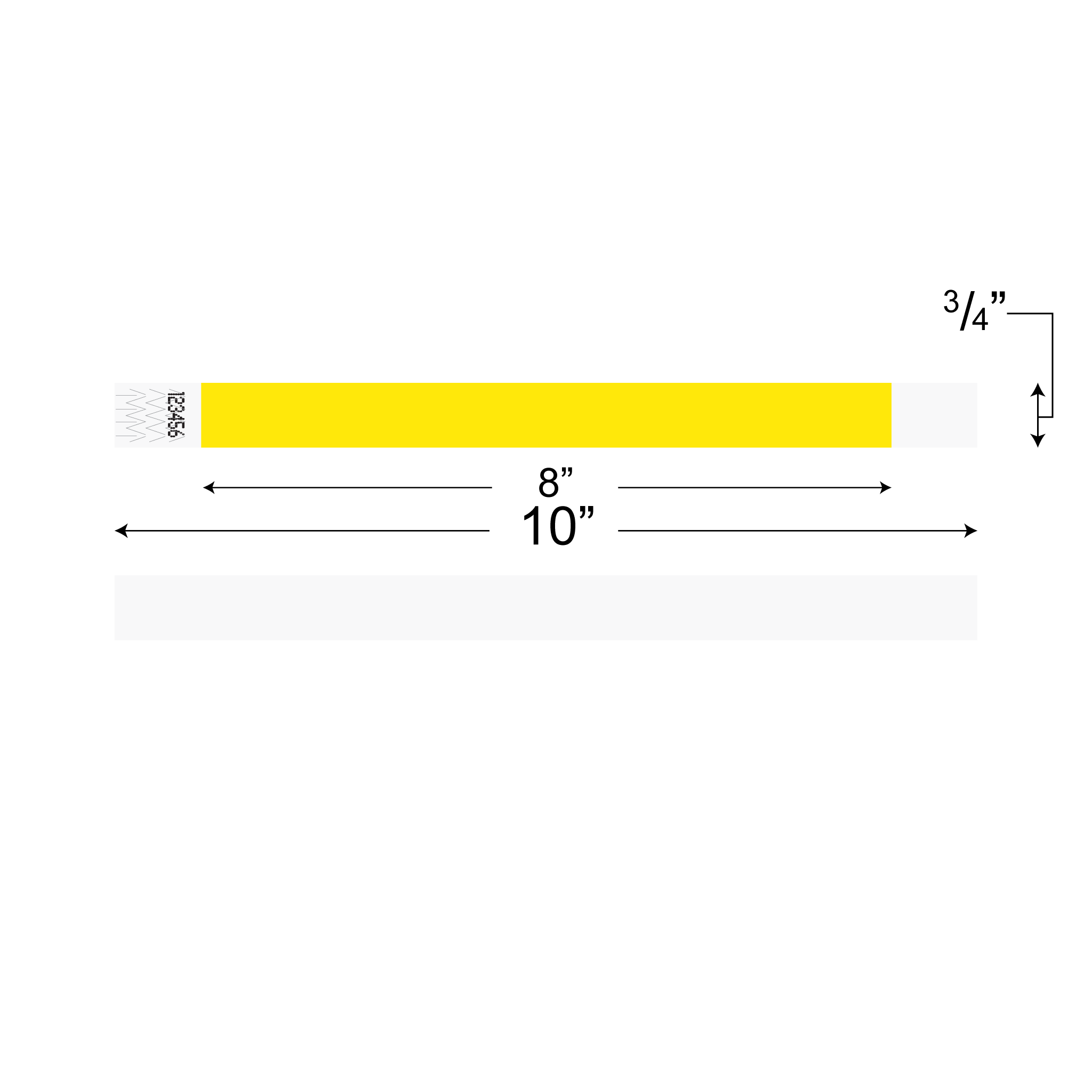 Wristbands (Tyvek 3/4”)