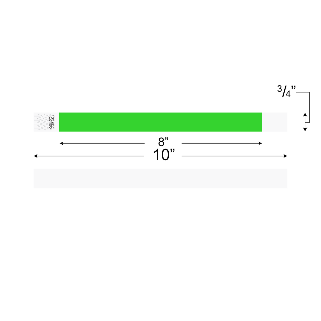 Wristbands (Tyvek 3/4”)