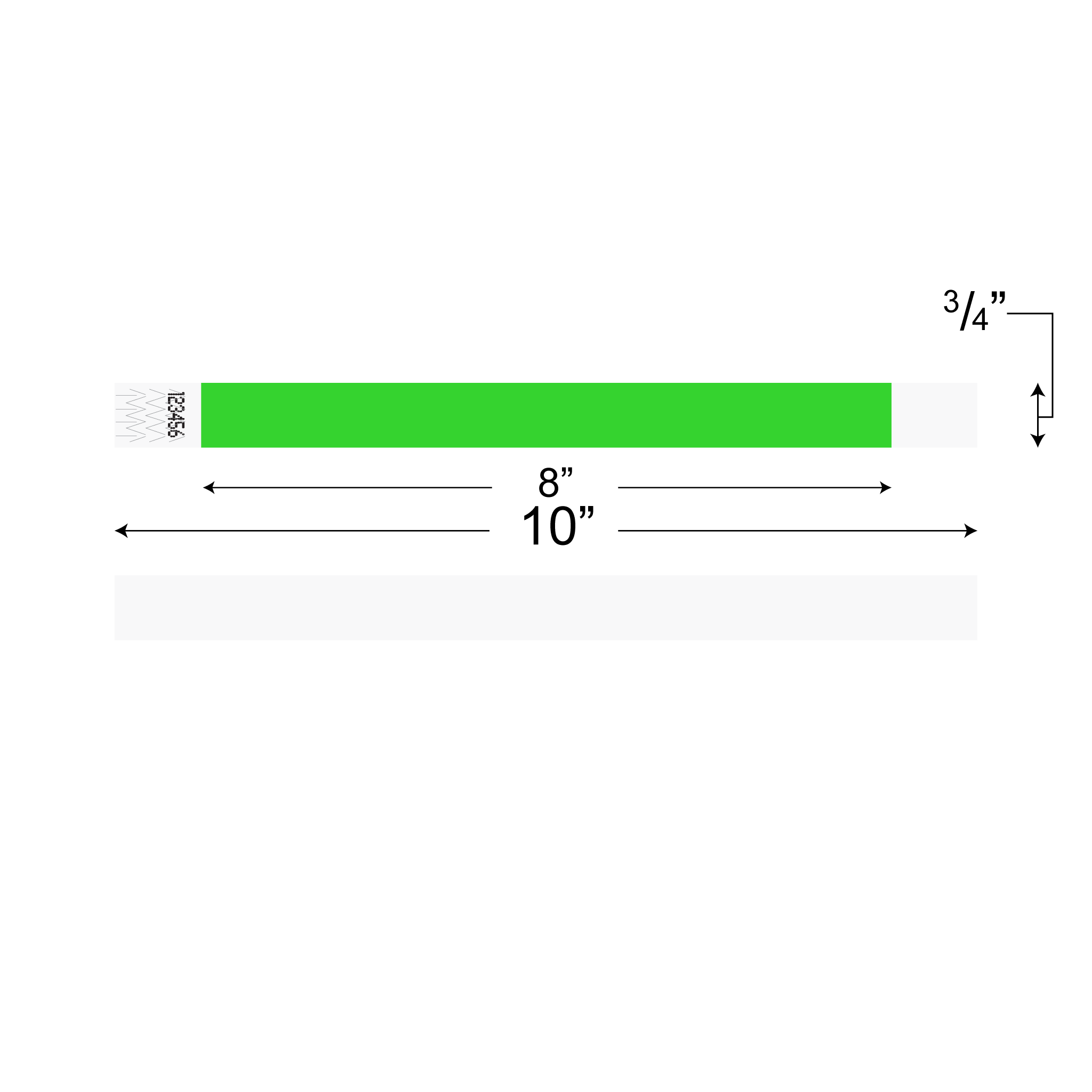 Wristbands (Tyvek 3/4”)