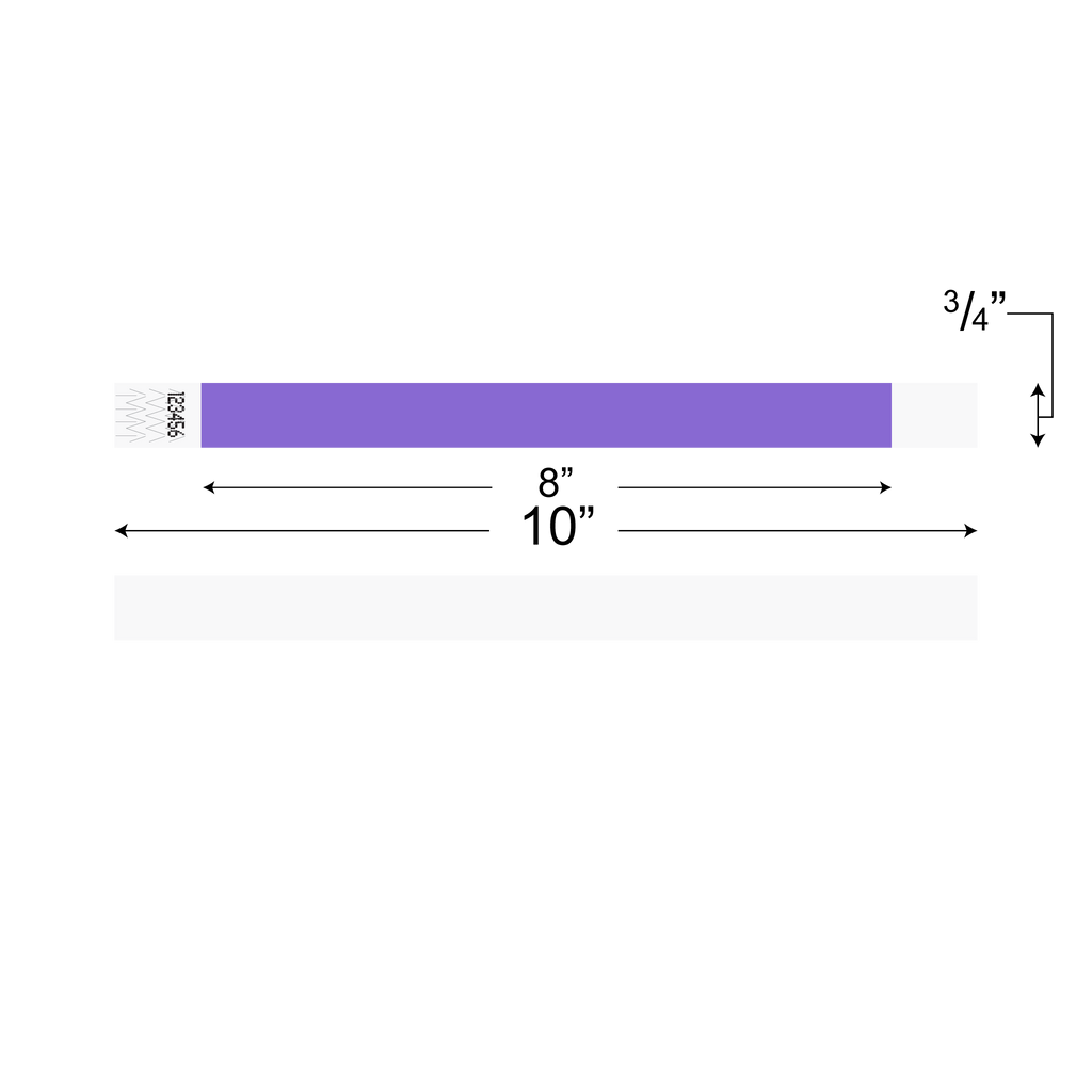 Wristbands (Tyvek 3/4”)