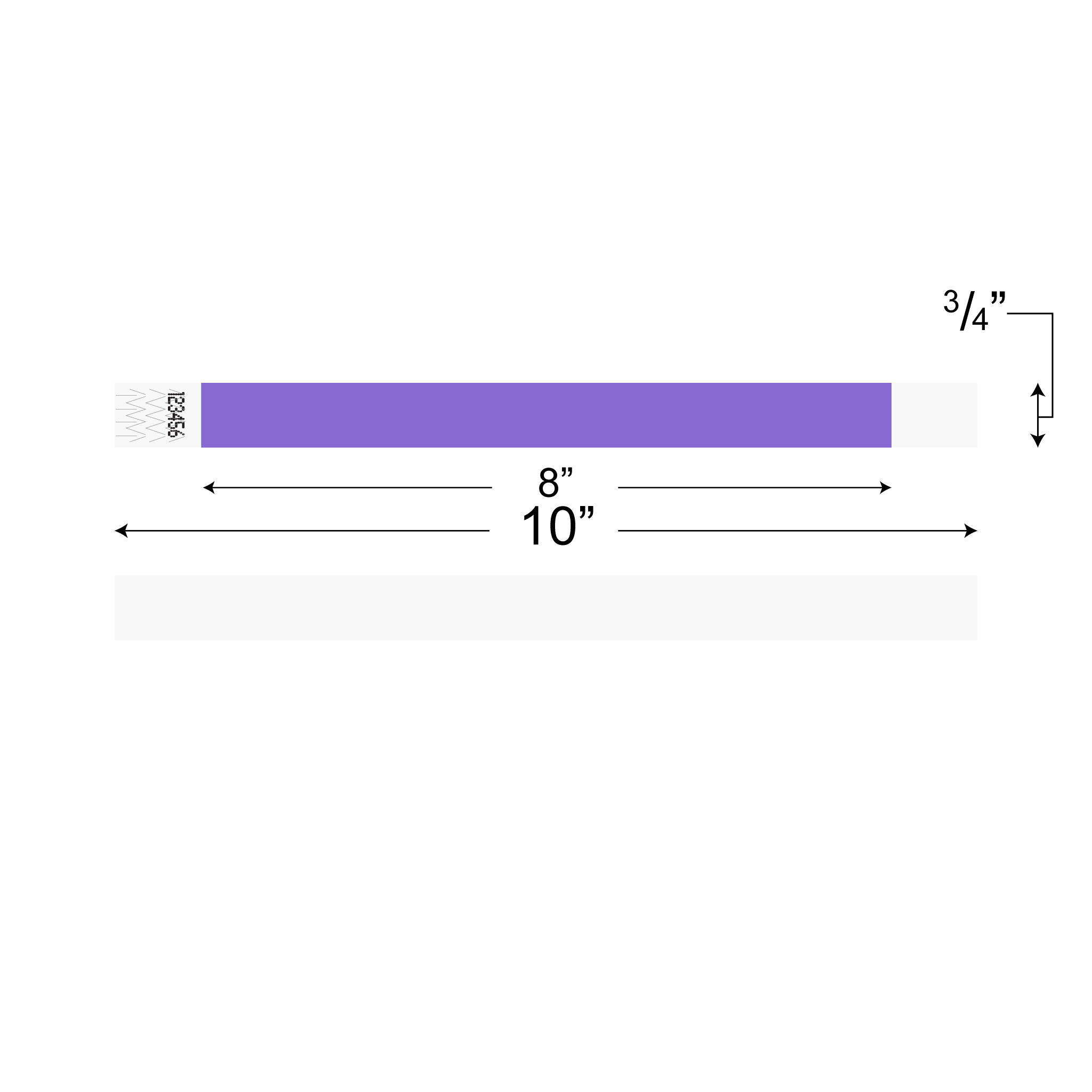 Wristbands (Tyvek 3/4”)
