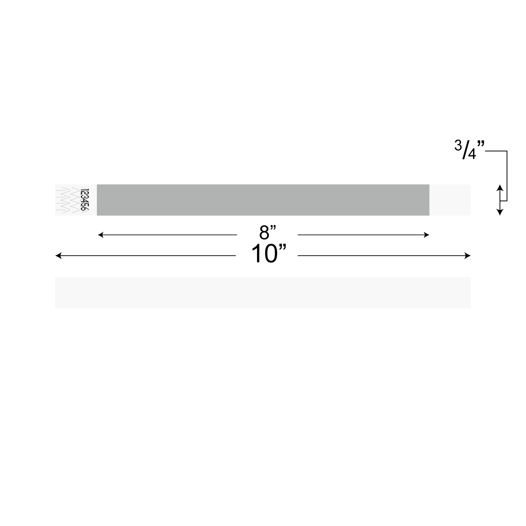 Wristbands (Tyvek 3/4”)