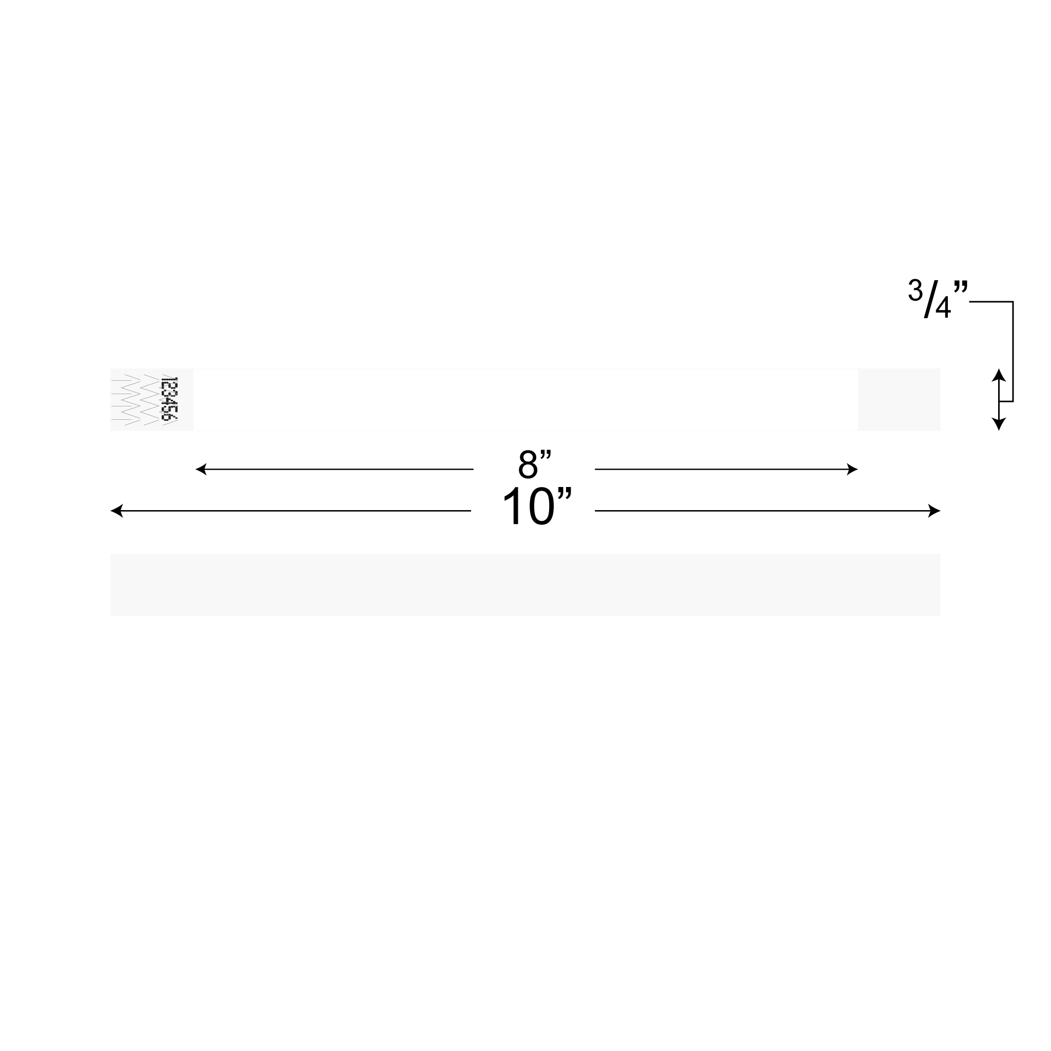 Wristbands (Tyvek 3/4”)